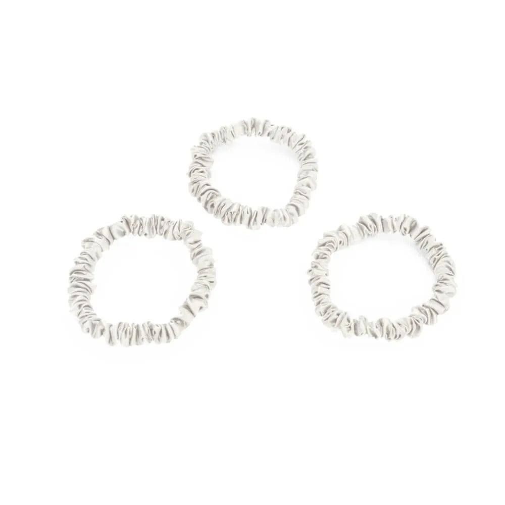 Blissy Skinny Scrunchies in White