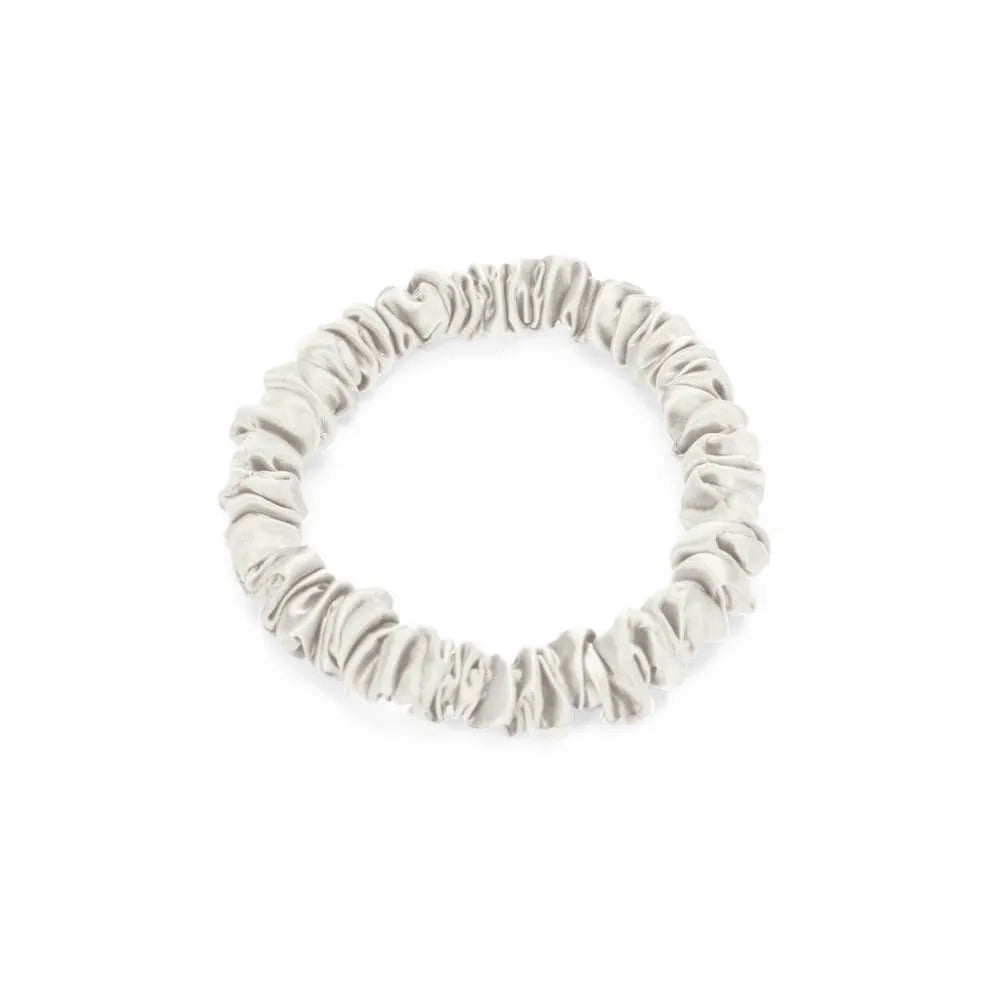 Blissy Skinny Scrunchies in White