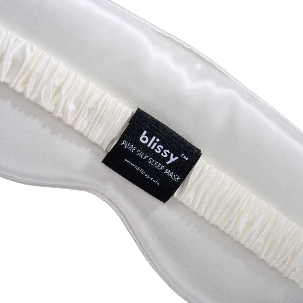 White Diamond Quilted Sleep Mask