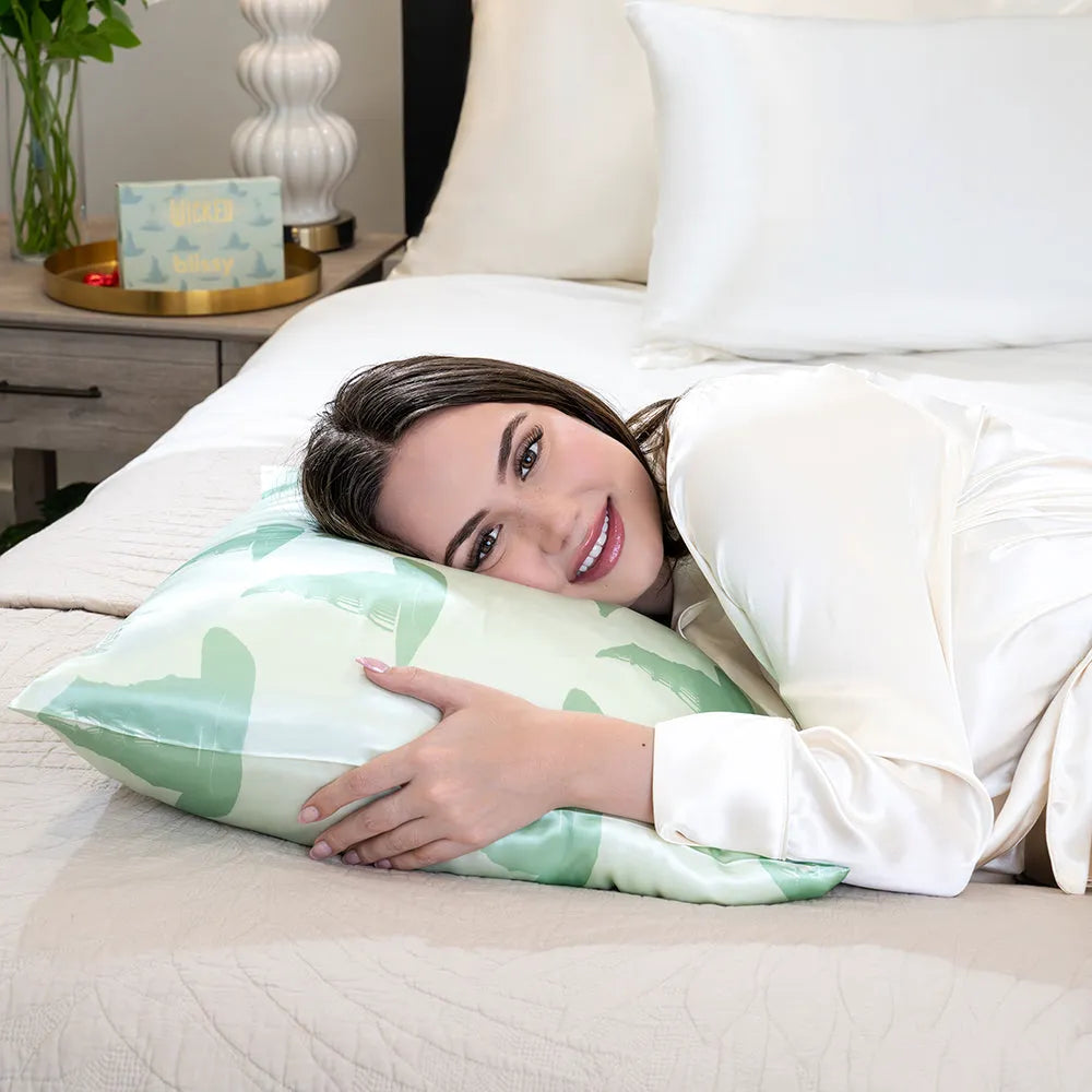 Wicked Positively Green Queen Pillowcase