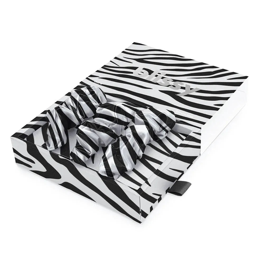 Blissy Zebra Scrunchies