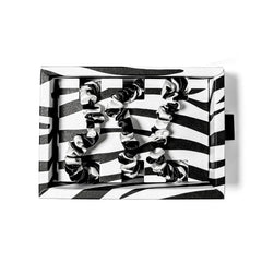 Blissy Skinny Scrunchies in Zebra Print
