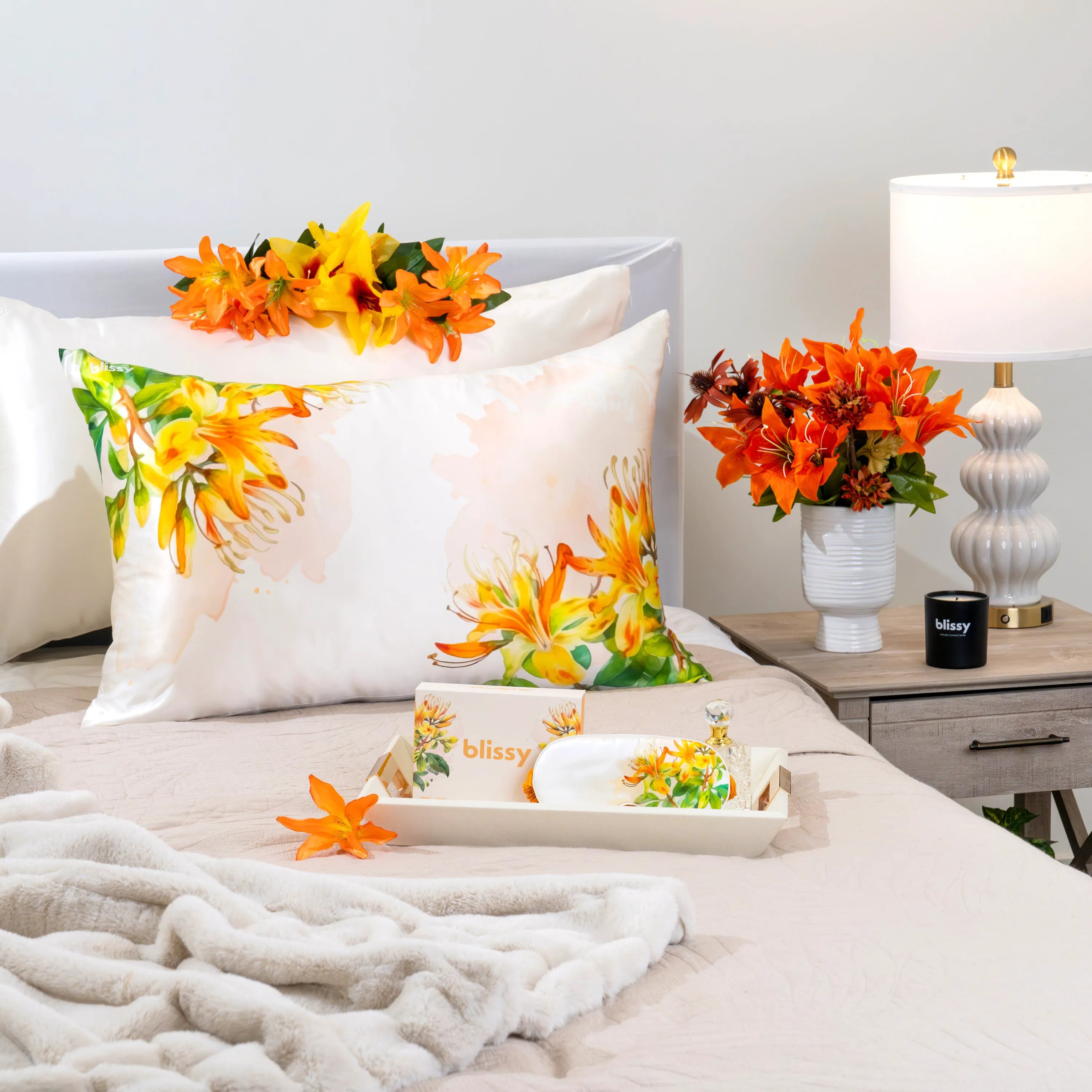 Pillowcase - Zodiac Flower - Aries Honeysuckle - Standard