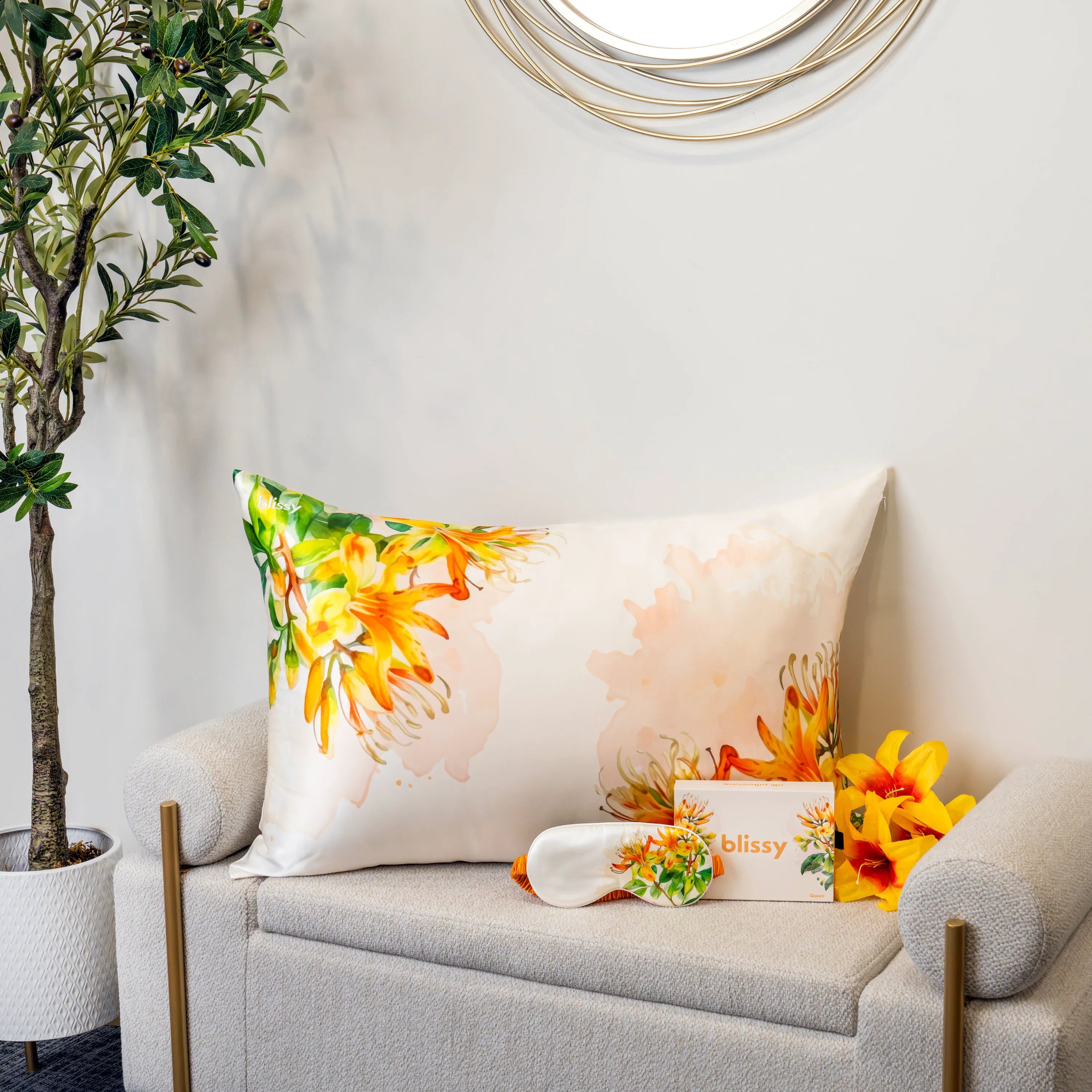 Pillowcase - Zodiac Flower - Aries Honeysuckle - Standard
