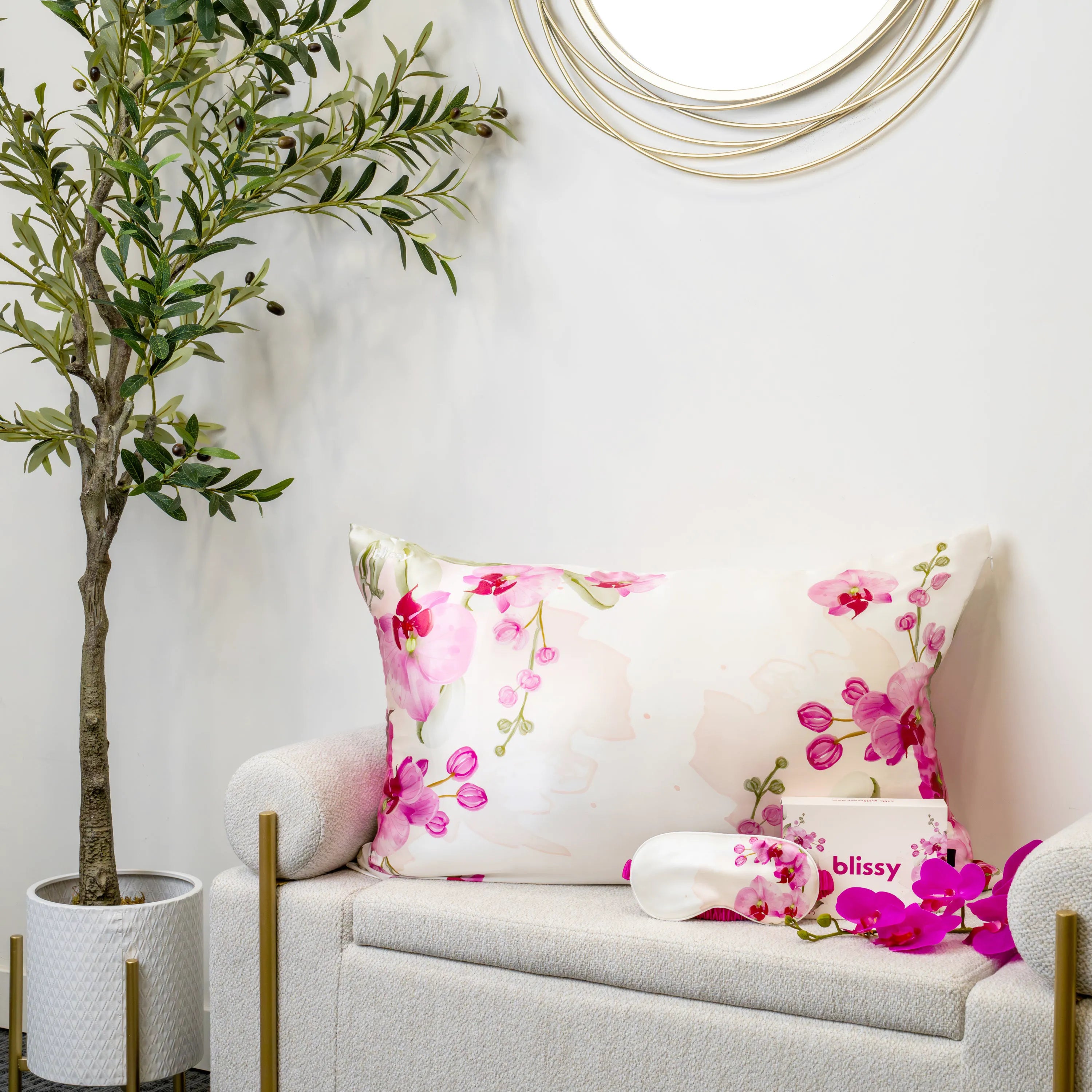 Aquarius Orchid Zodiac Flower Pillowcase - Queen