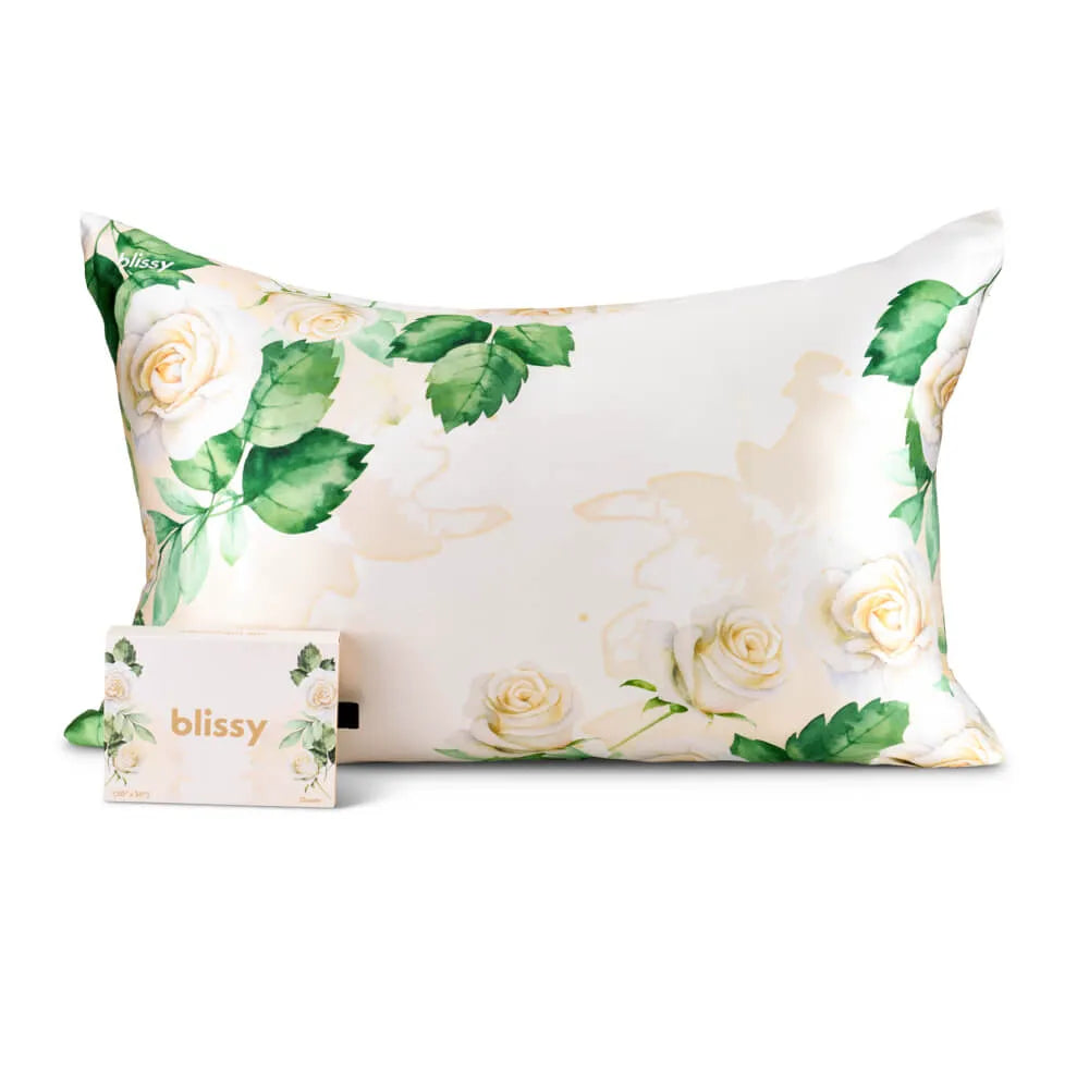 Pillowcase - Zodiac Flower: Cancer White Rose (King)