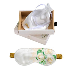 Cancer White Rose Sleep Mask
