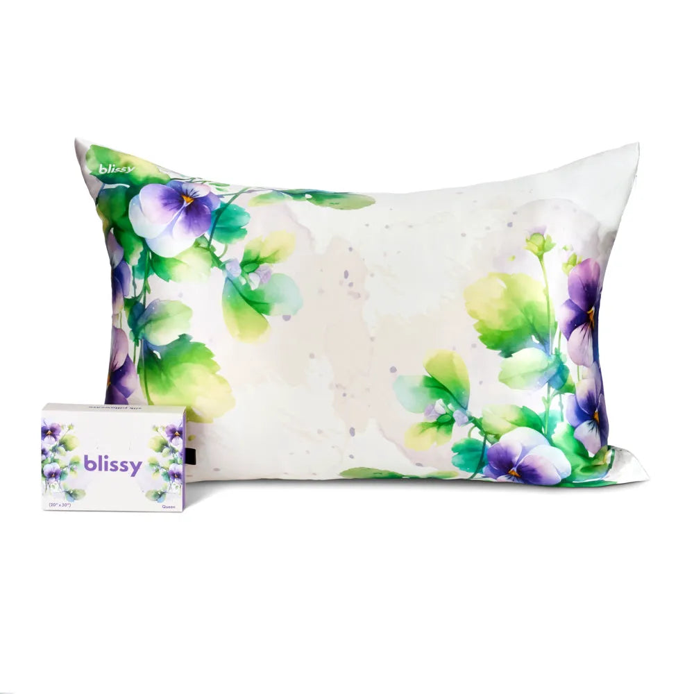 Pillowcase - Zodiac Flower: Capricorn Pansy (King)