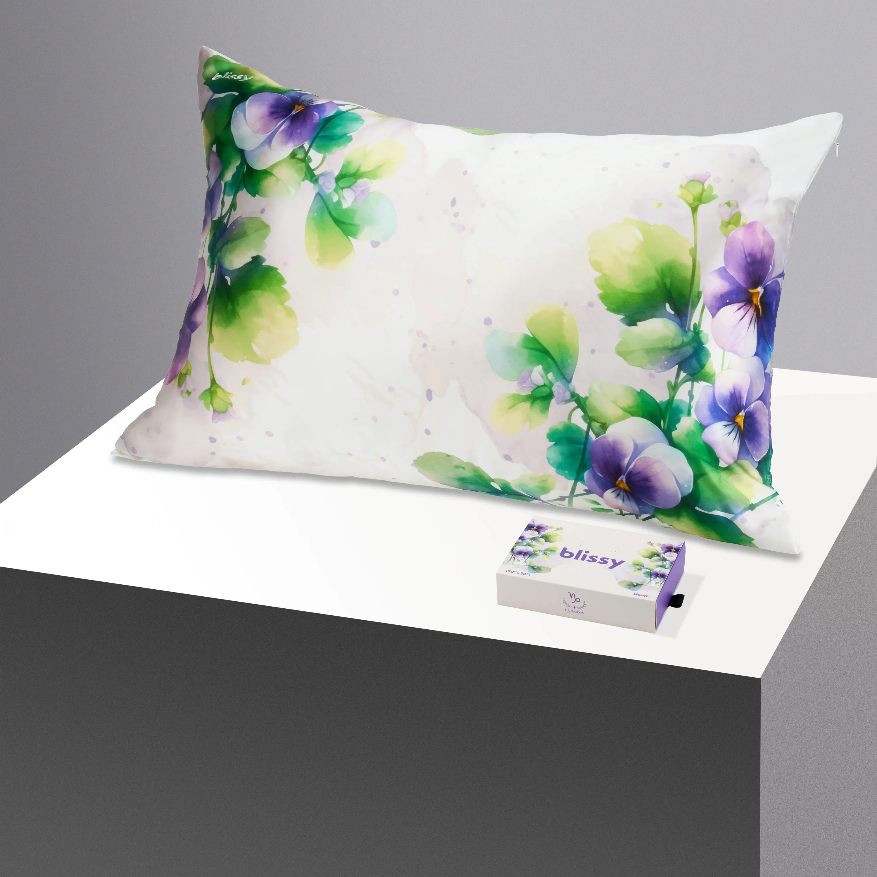 Pillowcase: Zodiac Flower Capricorn Pansy (Standard)