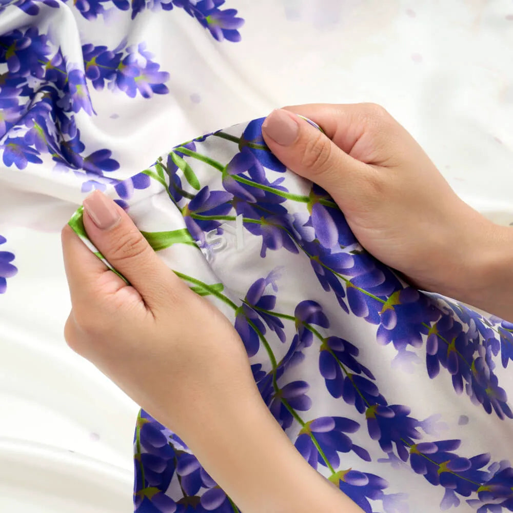 Gemini Lavender Zodiac Flower Pillowcase - Queen