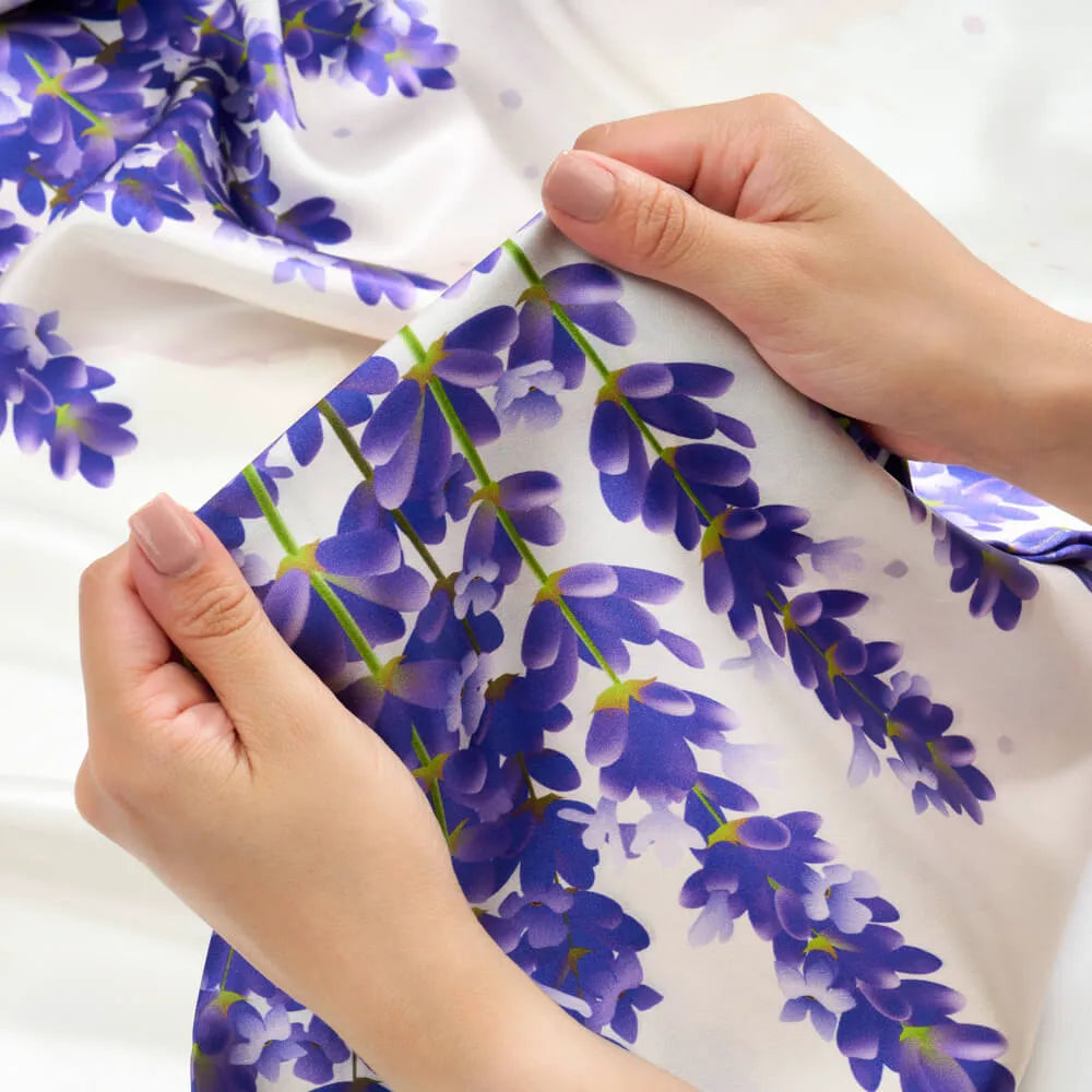 Gemini Lavender Zodiac Flower Pillowcase - Queen