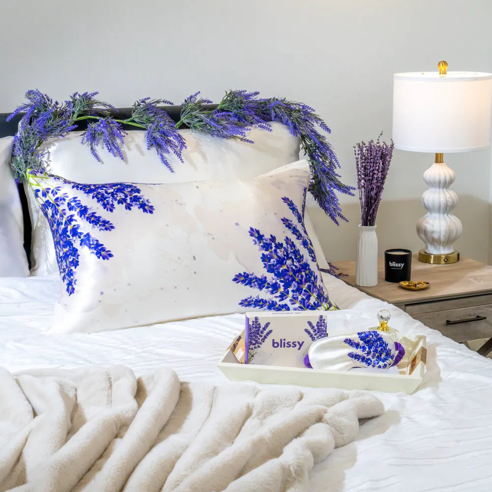 Gemini Lavender Zodiac Flower Pillowcase - Standard