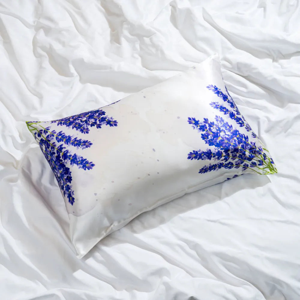 Gemini Lavender Zodiac Flower Pillowcase - Standard