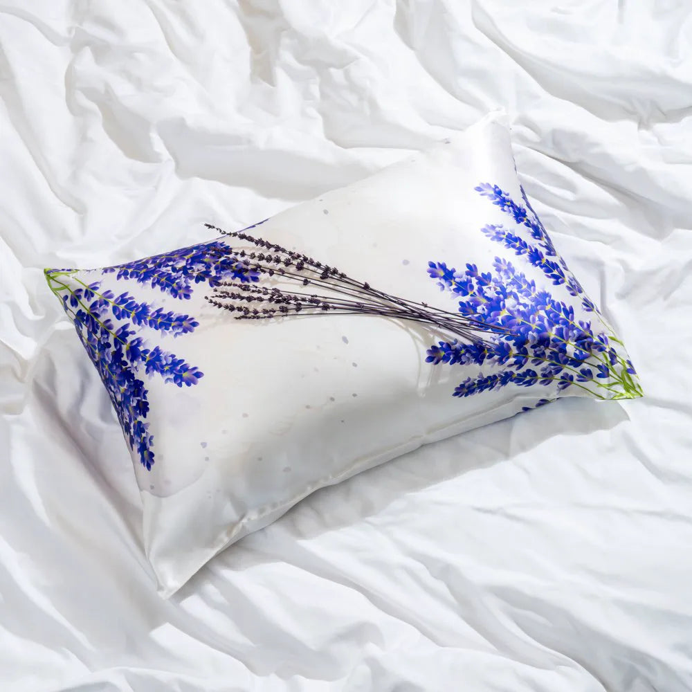 Gemini Lavender Zodiac Flower Pillowcase - Queen