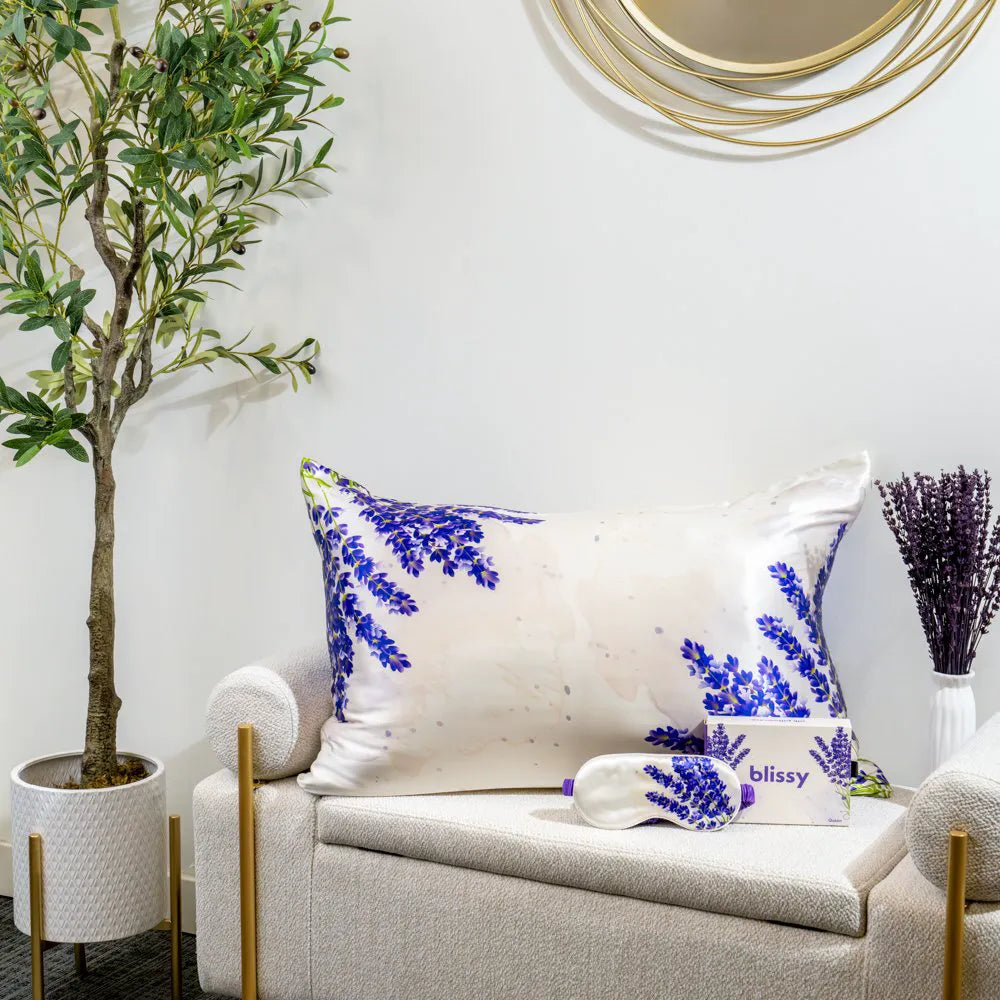 Gemini Lavender Zodiac Flower Pillowcase - Standard