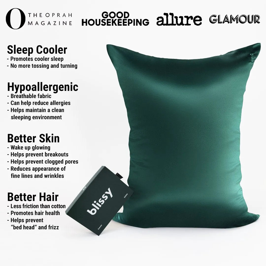 Pillowcase, Emerald, Queen