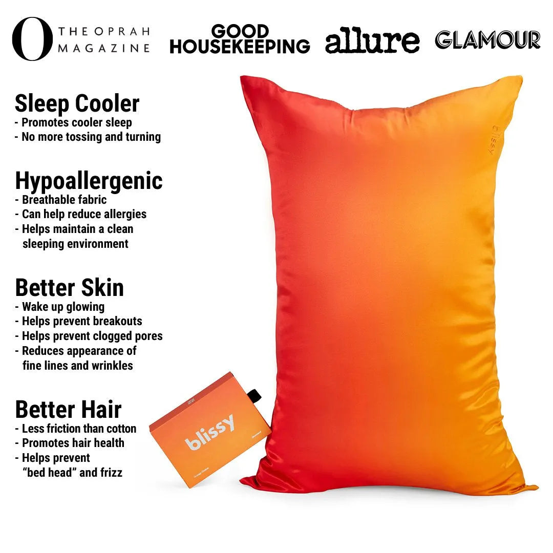 Standard Pillowcase in Orange Ombre