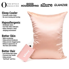 Pillowcase in Rose Gold, King Size