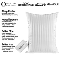 White Striped Queen Pillowcase